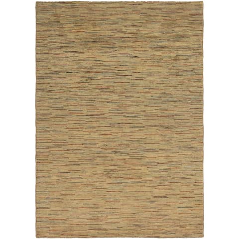 Hand Knotted Modern Ziegler Wool Area Rug - 6' 5 x 9' 5