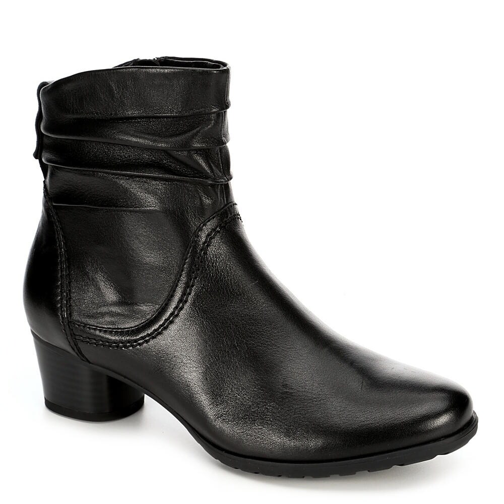 womens black slouch ankle boots