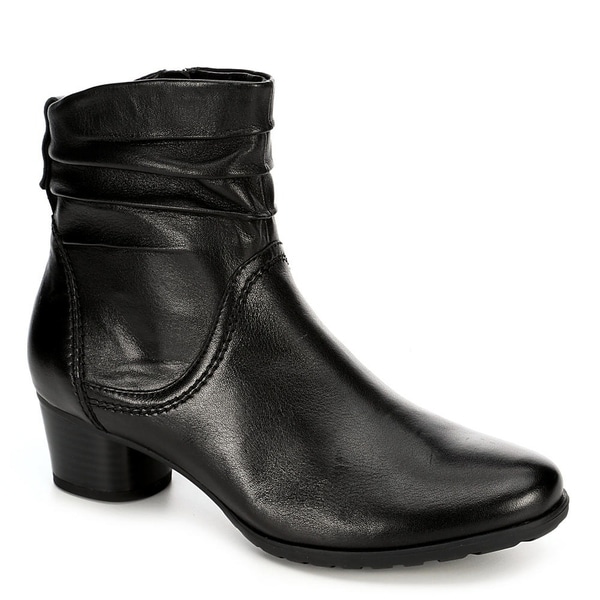 black slouch ankle boots womens