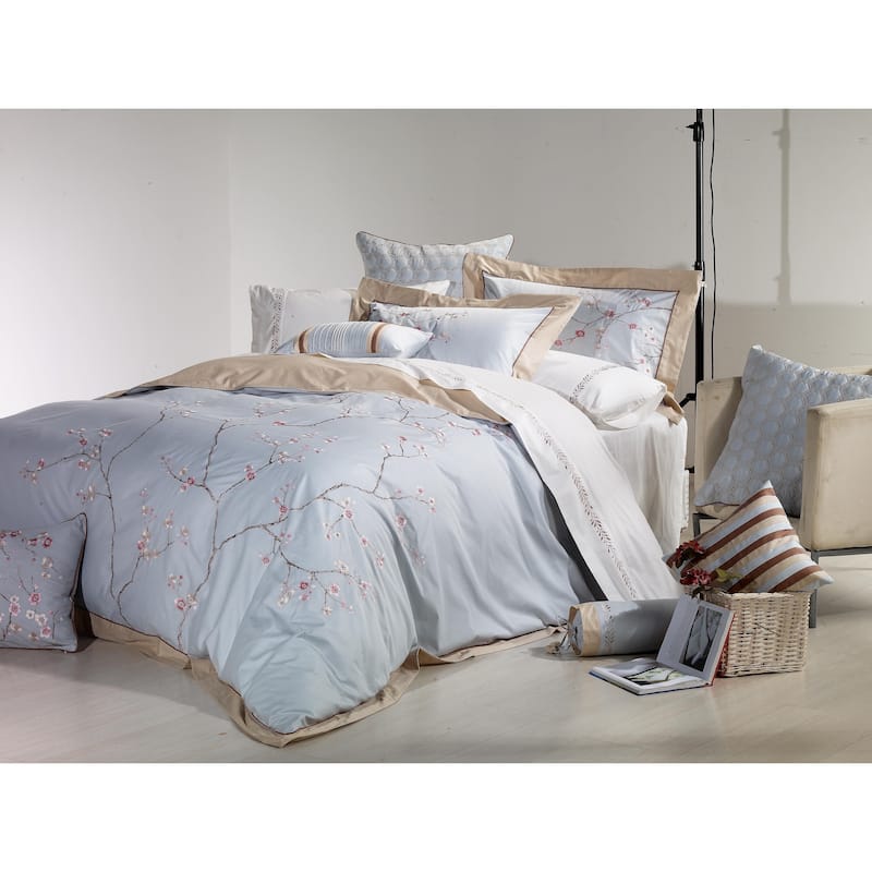 Broderie ensemble housse de couette Collection Sakura Embroidery Duvet Set
