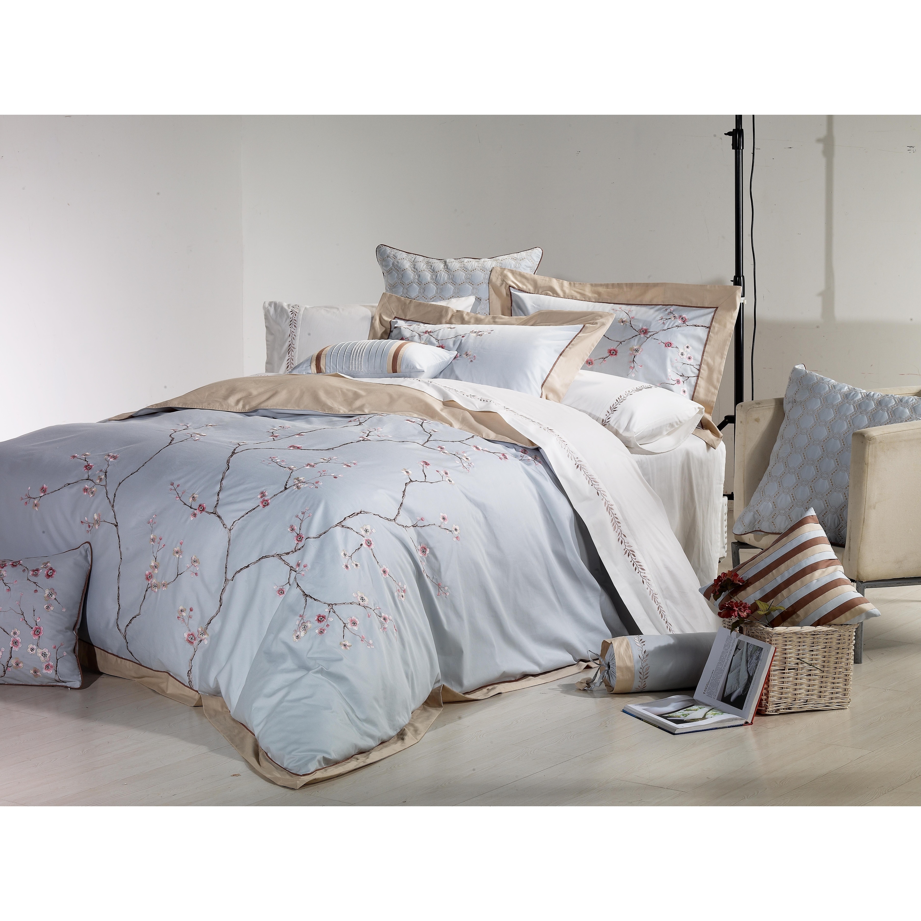 Blue Embroidered Duvet Covers and Sets - Bed Bath & Beyond