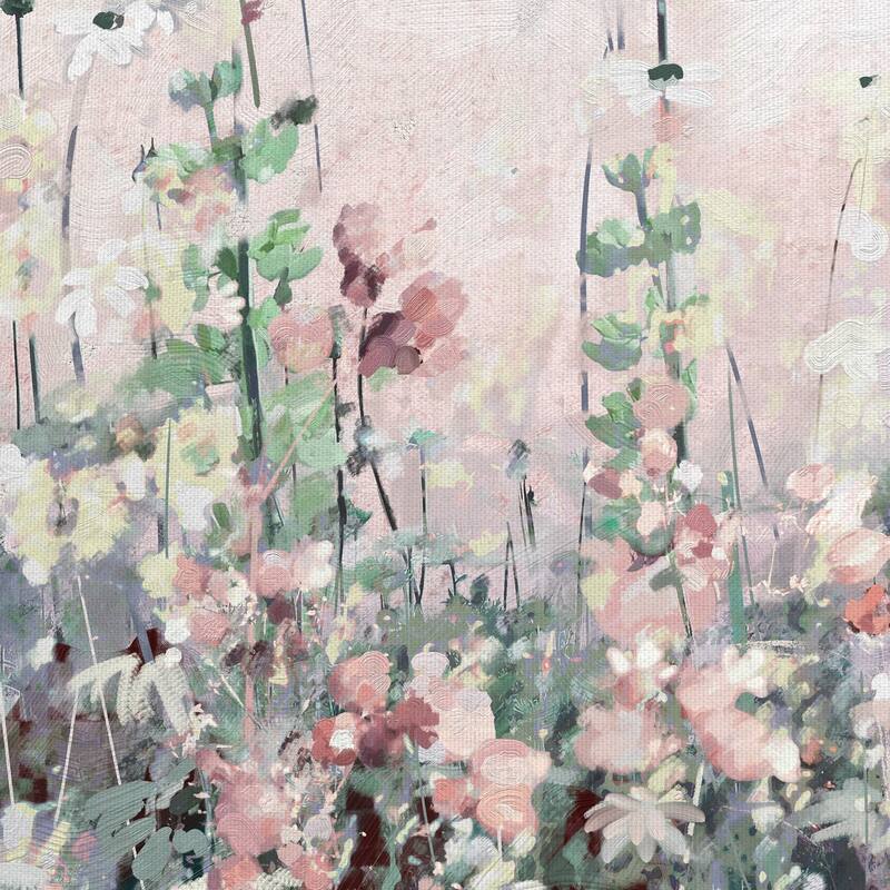 Fine Art canvas Madeline Square II Wildflowers By Studio Arts Canvas Art Print - Multi-color