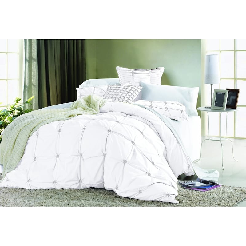 Broderie ensemble housse de couette Collection Epoque Embroidery Duvet Set White