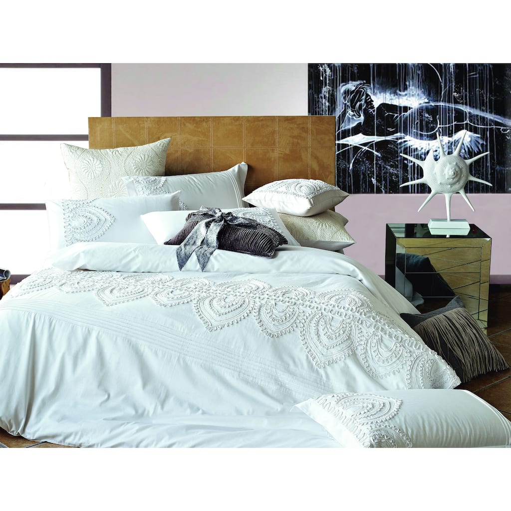 Broderie ensemble housse de couette Collection Padma Embroidery Duvet Set