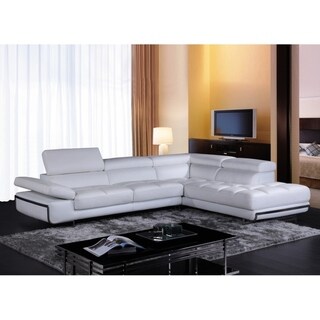 Top Product Reviews For Divani Casa Myst Mini Modern White Eco Divani Casa Myst Mini Modern White Eco Leather Sectional Sofa
