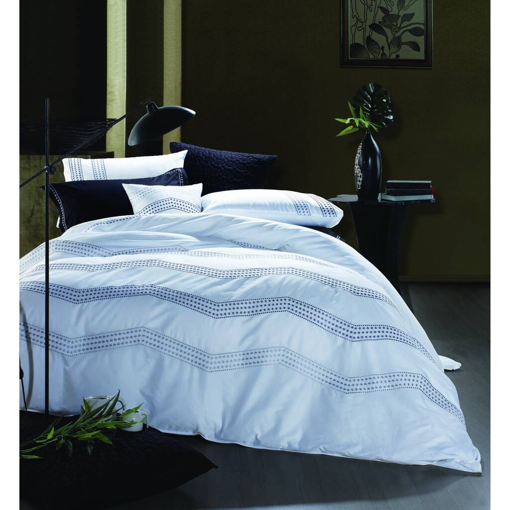 Broderie ensemble housse de couette Collection Vail Embrodiery Duvet Set