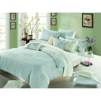 Broderie ensemble housse de couette Collection Camellia Embroidery Duvet Set