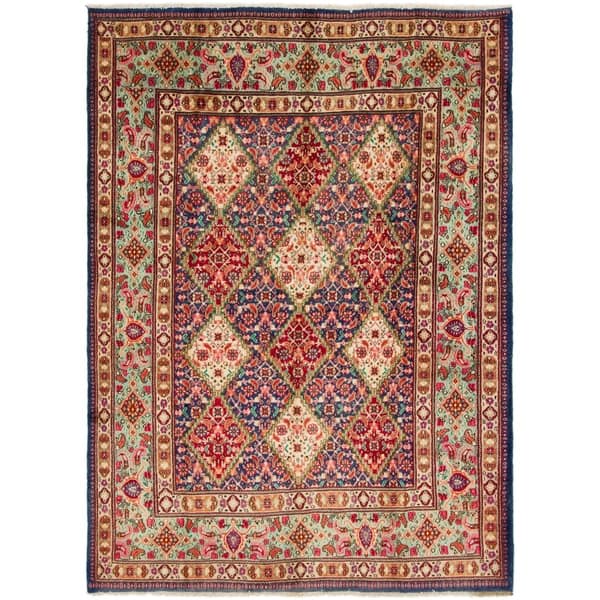 Hand Knotted Mood Wool Area Rug 7 X 9 On Free Hand Knotted Mood Wool Area Rug