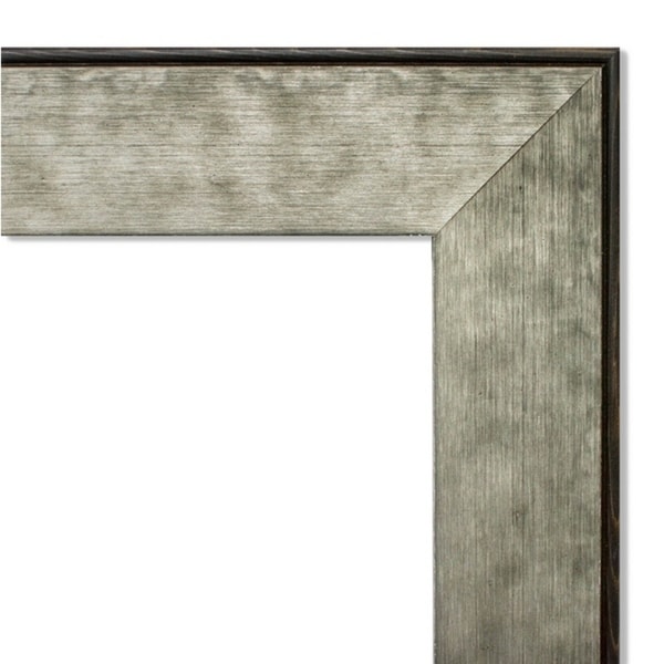 Framed Black Cork Board, Pounded Metal