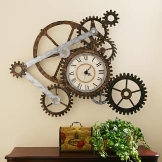 Harper Blvd Clock and Gears Wall Art