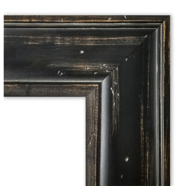Framed Black Cork Board, Rustic Pine Black