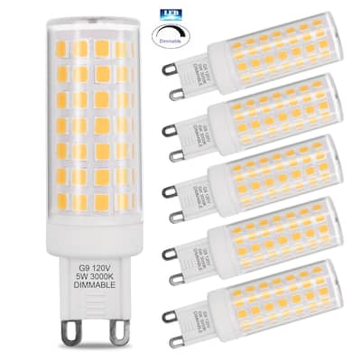 Artiva USA 5W G9 Dimmable LED light bulb (set of 6)) - White