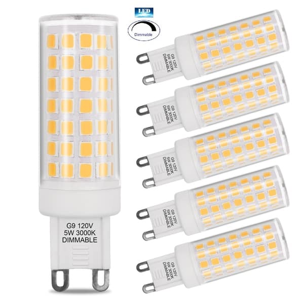 rouw Minister Clancy Artiva USA 5W G9 Dimmable LED light bulb (set of 6)) - White - On Sale -  Overstock - 24039857