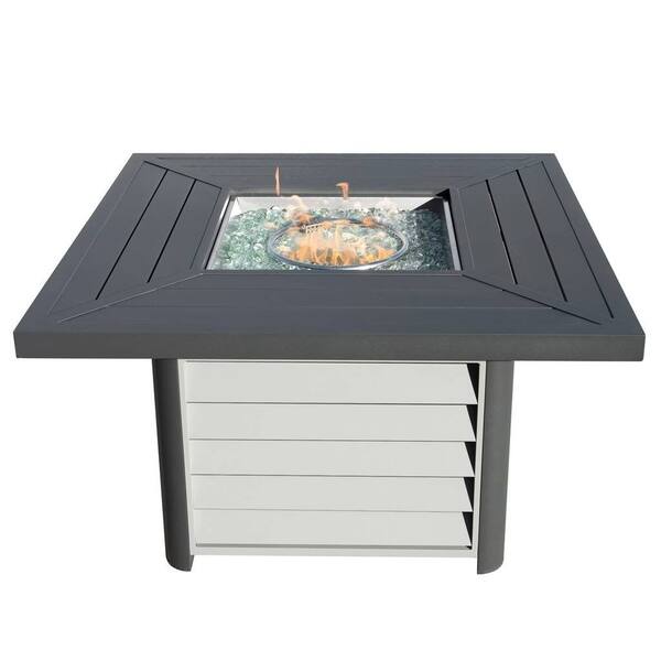 Shop Corvus Abruzzo 42 Inch Square Aluminum Propane Fire Pit Table On Sale Overstock 24040128