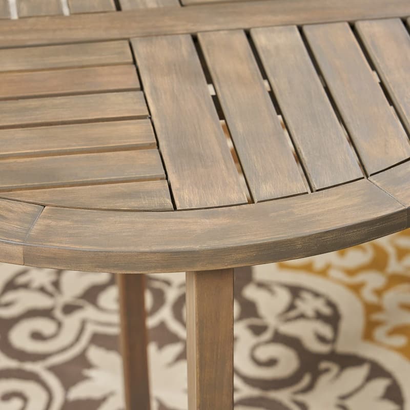 Waverley Outdoor 2-Seater Acacia Wood Bistro Set by Christopher Knight Home