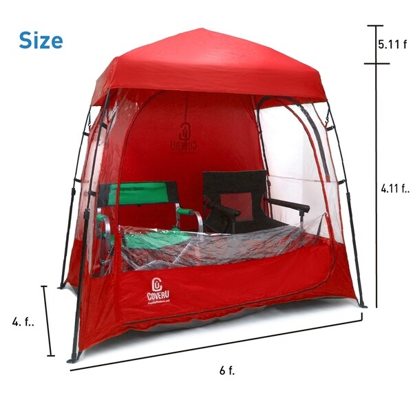 CoverU Sports Shelter Red 2 Person Weather Tent Pod Bed Bath Beyond 24040179