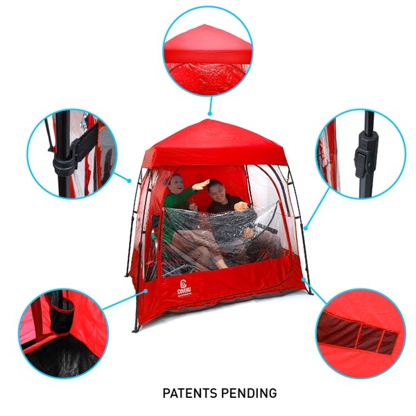 Coveru Sports Shelter 2 Person Weather Tent Pod Red Free Coveru Sports Shelter 2 Person Weather Tent Pod Red