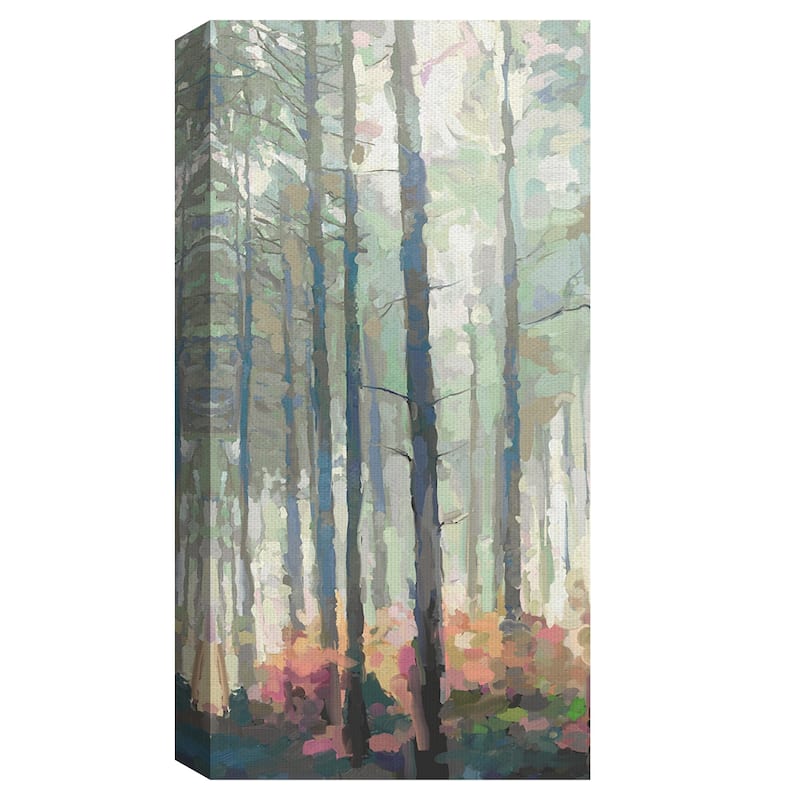 Masterpiece Art Gallery Woodland Journey Panel I Tall Forest Trees By Studio Arts Canvas Art Print