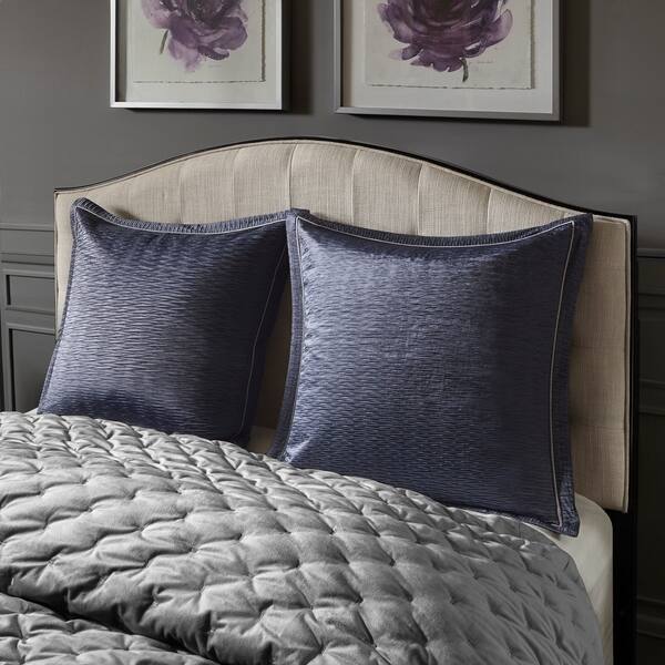Shop Madison Park Signature Sophisticate Grey Velvet Comforter Set