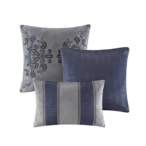 Shop Madison Park Signature Sophisticate Grey Velvet Comforter Set