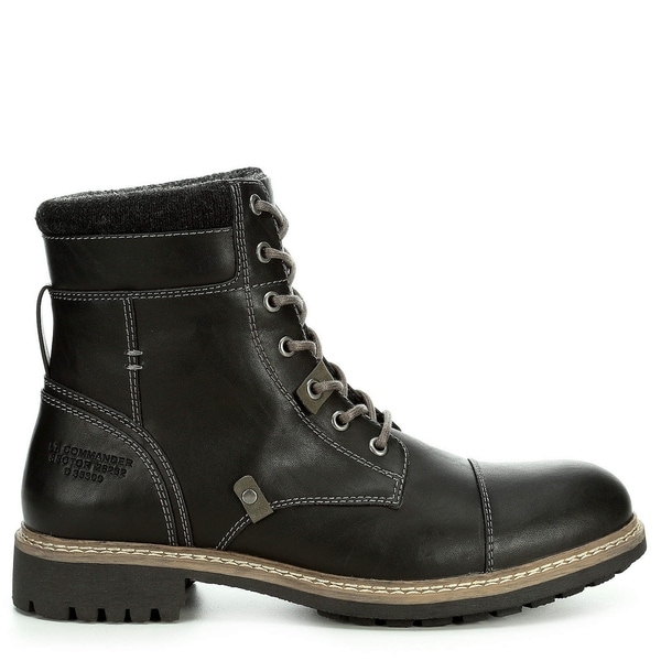 mens black lace up ankle boots