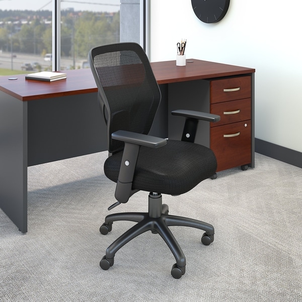 Bush Business Furniture Accord Mesh Back Office Chair in Black