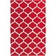 preview thumbnail 1 of 6, Hand-Tufted Till Moroccan Trellis Wool Rug - 9' x 13' 9' x 13' - Red