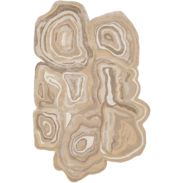 Hand-tufted Groton Novelty Wool Area Rug - 8' x 11'