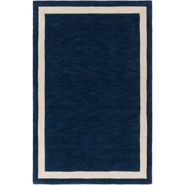 Corby Hand-Tufted Border Acrylic Area Rug - 7'6" x 9'6"