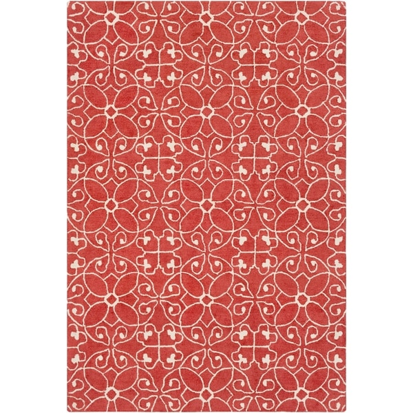 Hand-Hooked Caselli Wool Area Rug - 8' x 10'