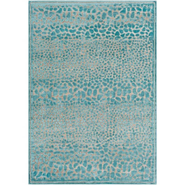Auvergne Viscose/Chenille Animal Print Area Rug - 4' x 5'7"