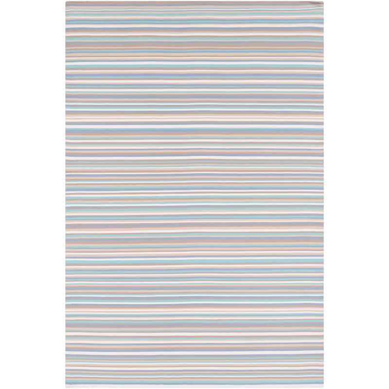 Giornico Classic Striped Indoor/ Outdoor Accent Rug - 2' x 3' - 2' x 3' - Denim