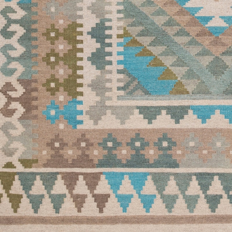 Porch & Den Macorey Sage Boho Handmade Wool Accent Rug - 2' x 3'