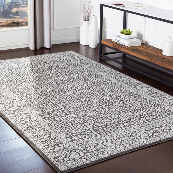 Katenka Charcoal Traditional Accent Rug - 2' x 3'