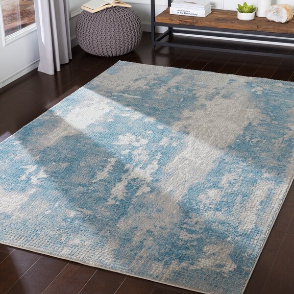 Ambrose Sky Modern Area Rug - 7'10" x 10'3"