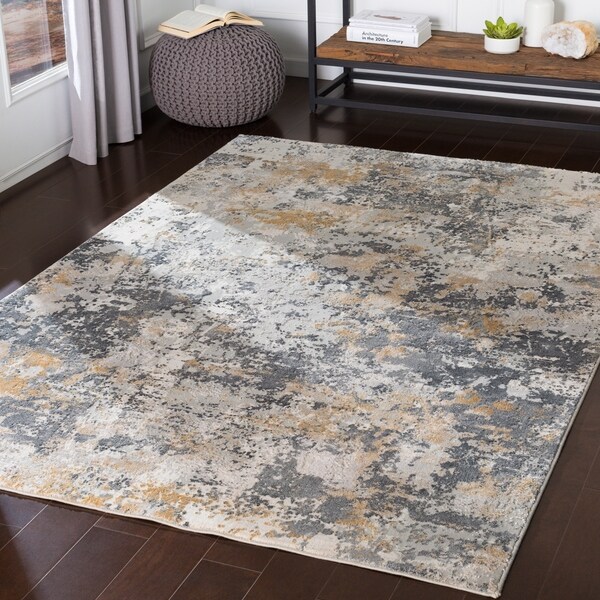 Imaculada Charcoal Modern Area Rug - 2'7" x 5'