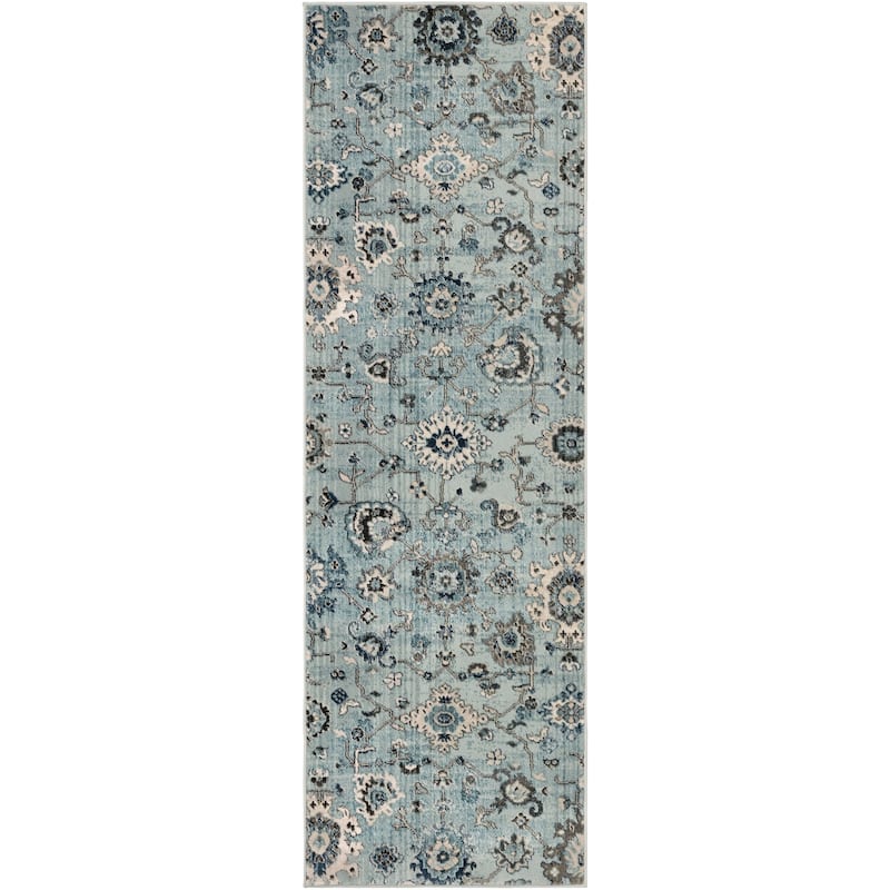 Eadgar Updated Traditional Runner - 2'6" x 7'10" Runner - 2'6" x 7'10" Runner - Teal