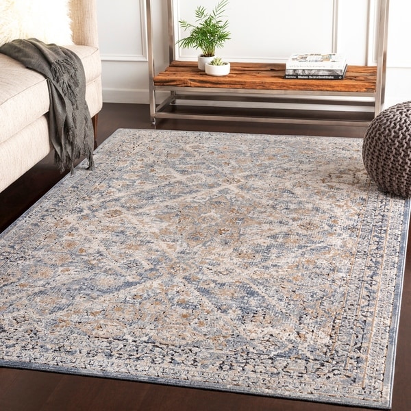 Shop Klimentina Grey Traditional Area Rug - 9' x 12' - Free Shipping ...