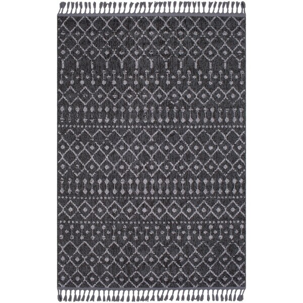 Laci Moroccan Patterned Tassel Area Rug - 5' x 7'3"