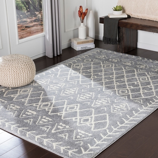 Xia Grey Bohemian Nomad Accent Rug - 2' x 3'