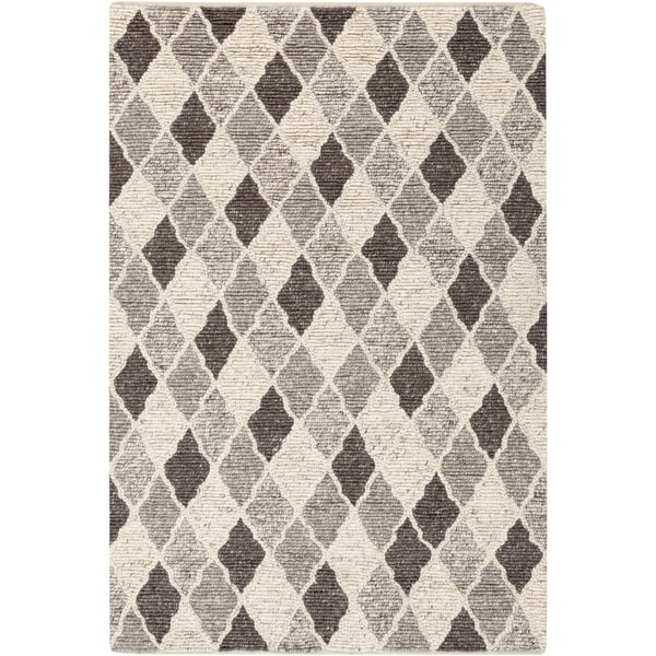 Hand-Woven Samir Moroccan Trellis Wool Area Rug - 6' x 9'