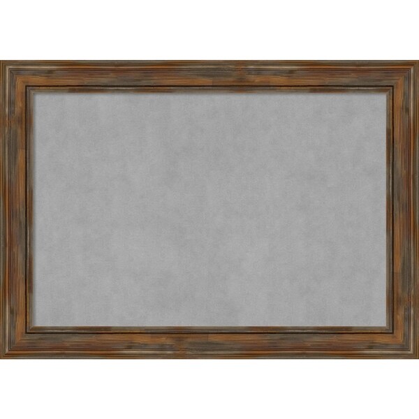 Framed Magnetic Board, Alexandria Rustic Brown