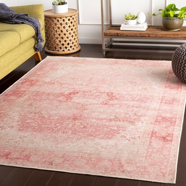 Mahsa Pink Vintage Nomad Area Rug - 5'3" x 7'3"
