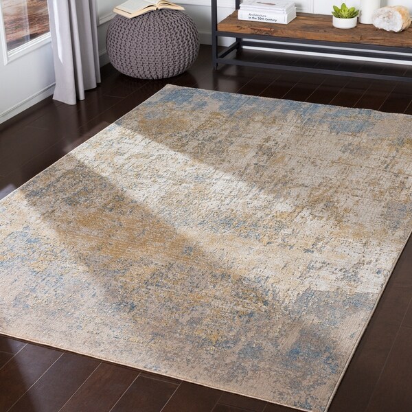 Lochana Blue Modern Area Rug - 5'3" x 7'3"