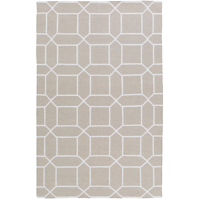 Hand-Woven Rodolfo Geometric Pattern Indoor/ Outdoor Accent Rug - 2' x 3' - 2' x 3' - Grey