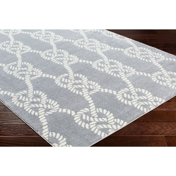 Porch Den Kaybern Grey Nautical Rope Area Rug 6 7 X 9 6 Overstock 24046131