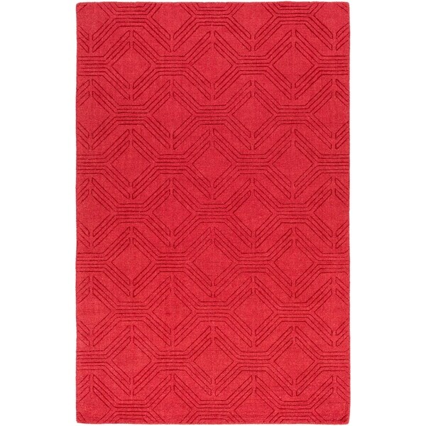 Hand Loomed Oaks Wool Area Rug - 6' x 9'