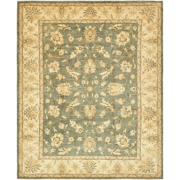 Hand Knotted Peshawar Ziegler Wool Area Rug 8' x 10' On Sale