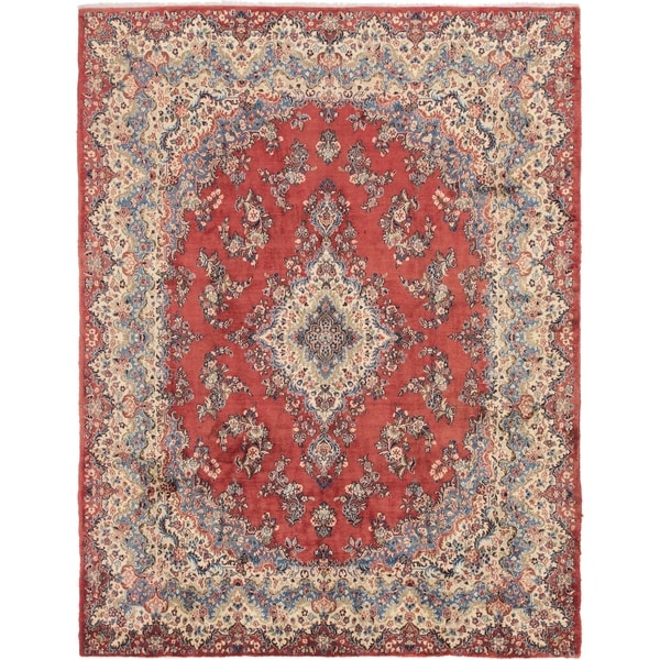 Hand Knotted Shahrbaft Wool Area Rug - 9' x 11' 10