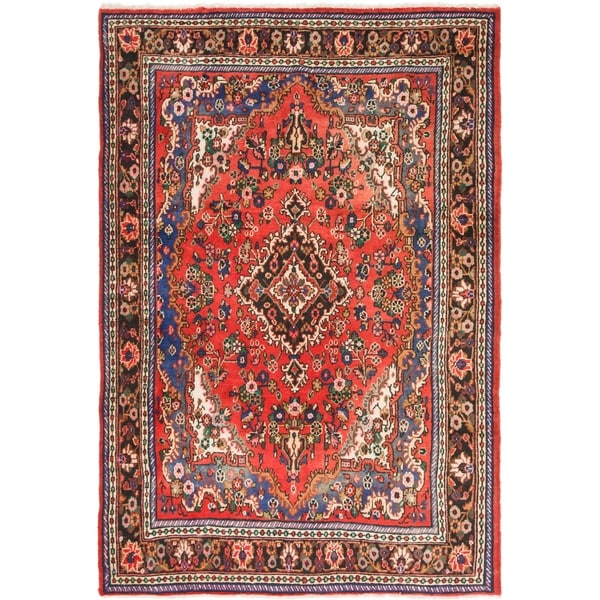 Hand Knotted Shahrbaft Semi Antique Wool Area Rug - 6' 7 x 9' 9